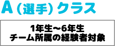 Aクラススケジュール Aクラススケジュール
