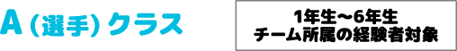 Aクラススケジュール Aクラススケジュール